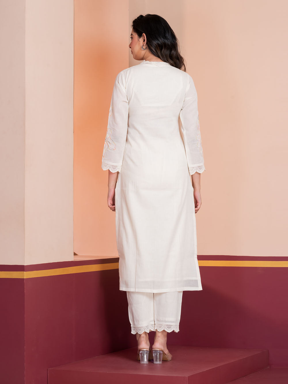 MALKORA SPRING SERENADE EMBROIDERED SUIT SET